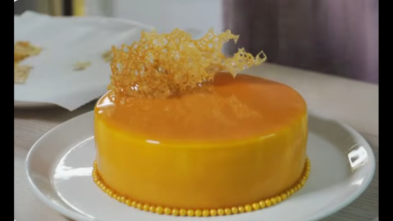 Caramel Mousse Cake with Caramel Mirror Glaze: Recipe and Profit Potential