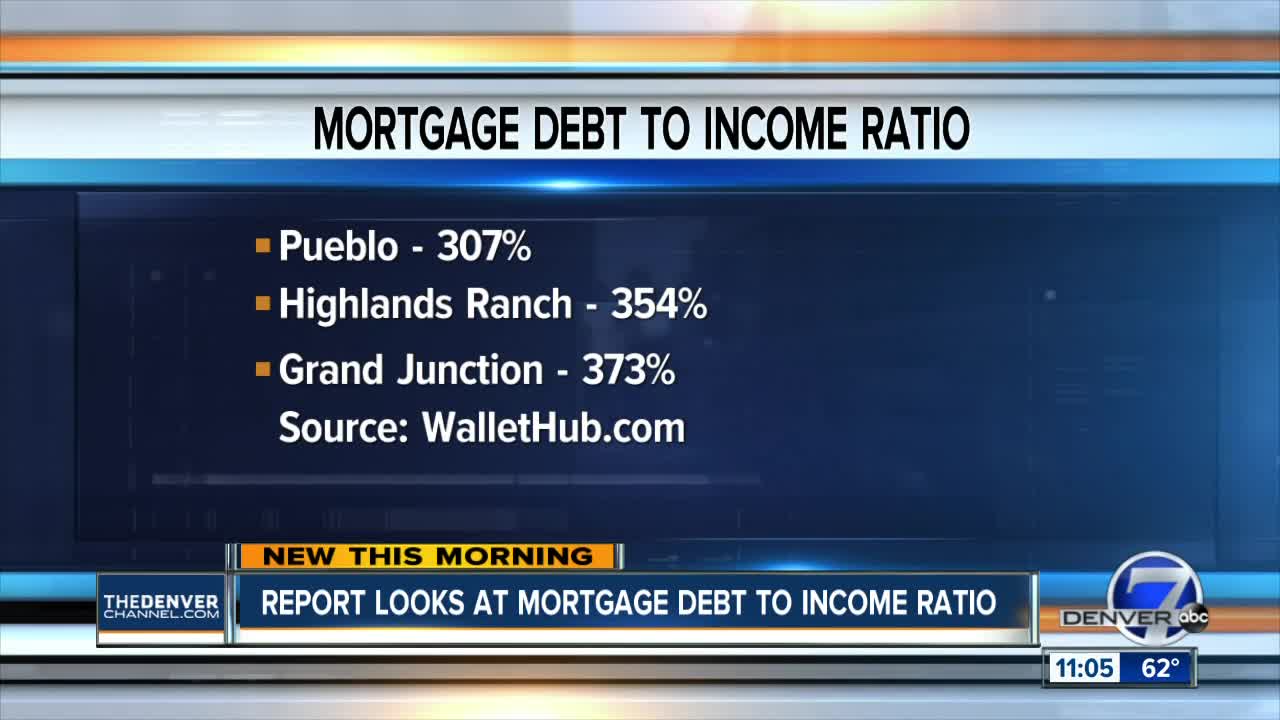 Report looks at mortgage debt to income ratio