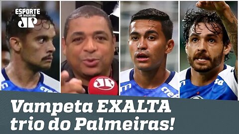 "Scarpa, Dudu e Goulart? Não tem pra NINGUÉM!" Vampeta EXALTA trio do Palmeiras!