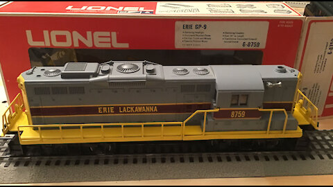 Lionel 6-8759 Erie Lackawanna GP-9 Diesel