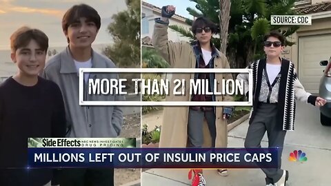 20 MIILION see no drop of Insulin cost