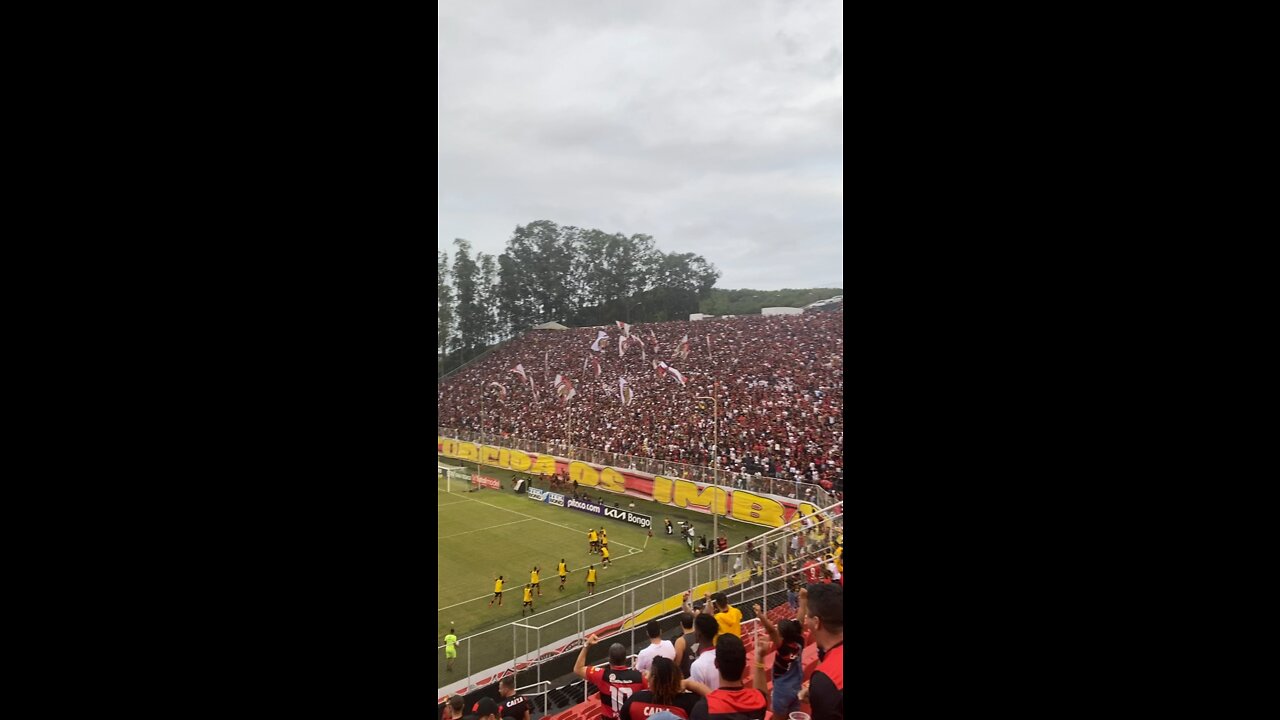 Craziest fans of Brazil. 30 thousand people in a third division of Brazilian League.