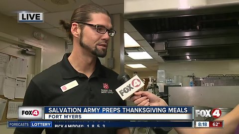 Salvation Army preps hundreds of Thanksgiving meals