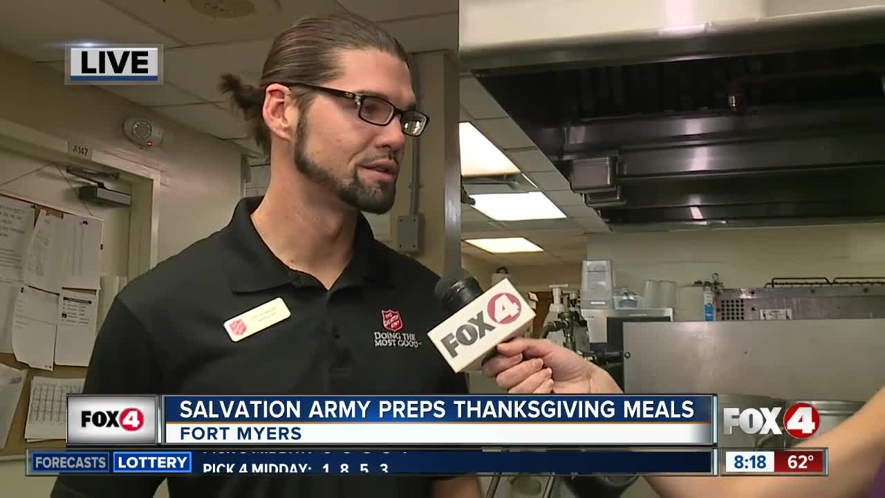 Salvation Army preps hundreds of Thanksgiving meals