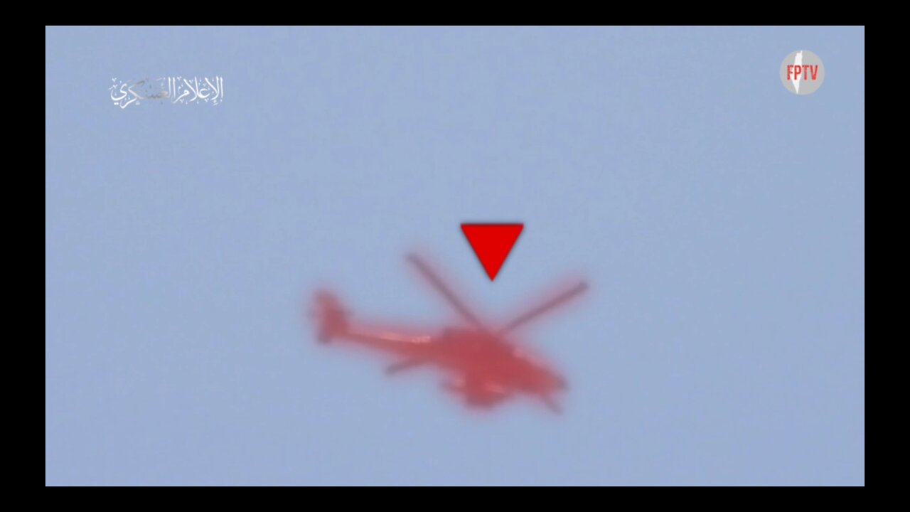 (EN Translated) al-Qassam Brigades (Ha-mas) SAM-7 on helicopter, July 22, 2024.