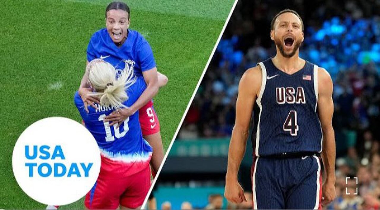 USWNT and US men’s basketball win gold in Paris _ USA TODAY