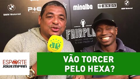 Que RESENHA! Vampeta e Edílson vão torcer pelo HEXA?