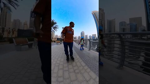Dubai Marina Street Skating #skateweaver #shorts #viral