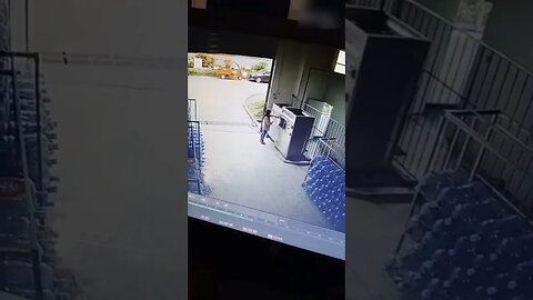 Never seen a shutter door do that!