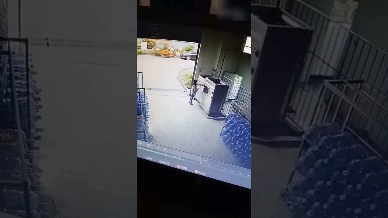 Never seen a shutter door do that!