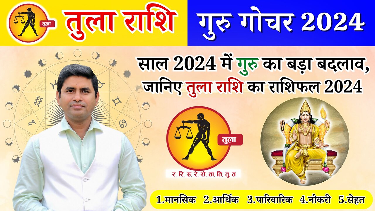 Guru Gochar 2024: गुरु का बड़ा बदलाव, जानिए तुला राशि का राशिफल 2024 Tula 2024 Libra Tula Rashi