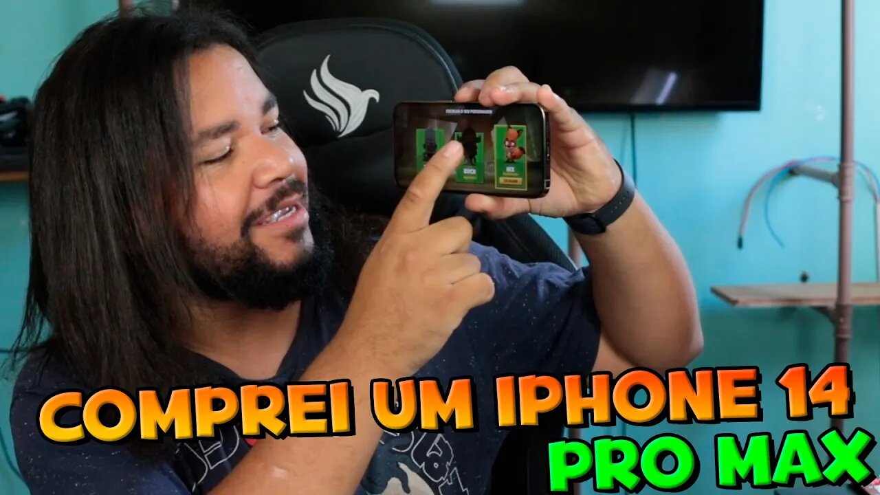 COMPREI UM IPHONE 14 PRO MAX - PRIMEIAS IMPRESSÕES! INSTALEI ZOOBA NELE KKK