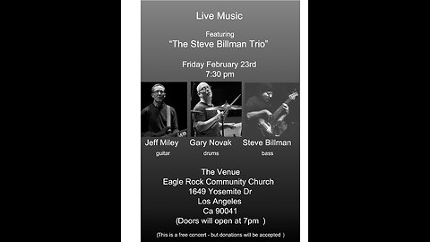 The Steve Billman Trio