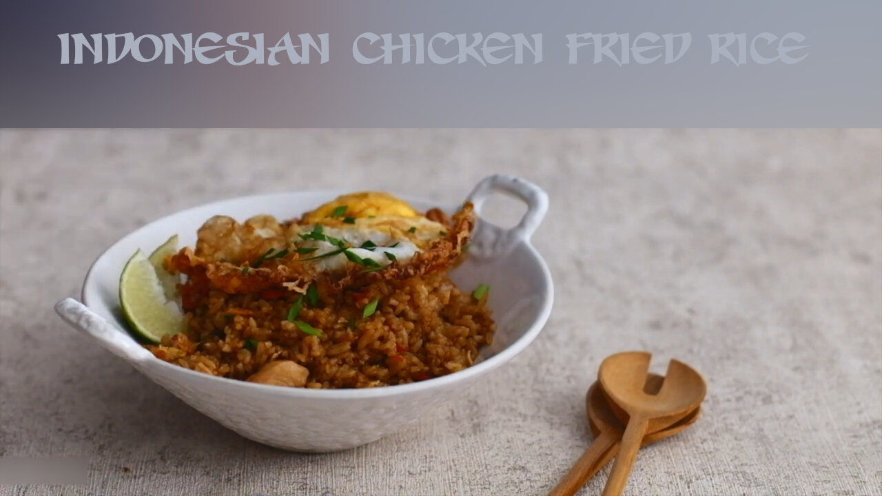 Indonesian Chicken Fried Rice 🐔🧄🌶🍳🍚