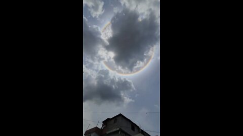 Halo in the sky. Seems real.