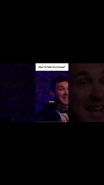 how to talk to a group