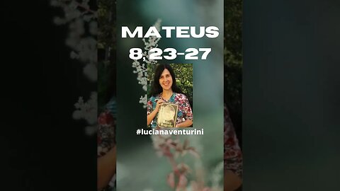 Mateus 8, 23-27 A tempestade acalmada #shorts #lucianaventurini #evangelhodemateus