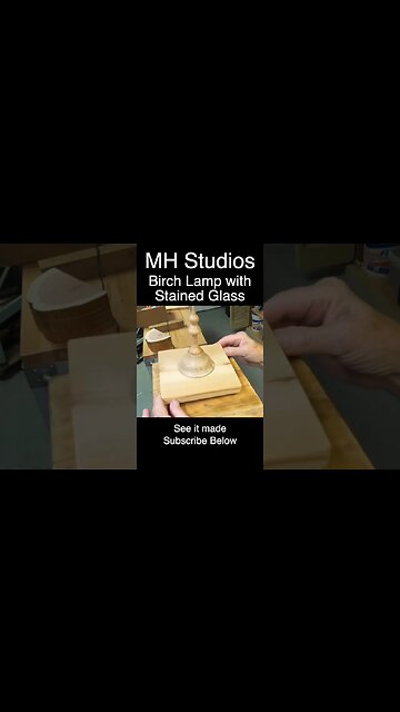 Birch Lamp Logs with Stained Glass 4 #shorts