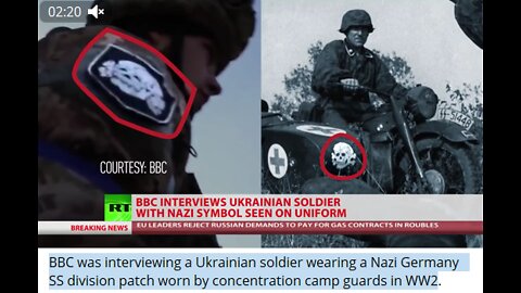 BBC was interviewing a Ukrainian soldier wearing