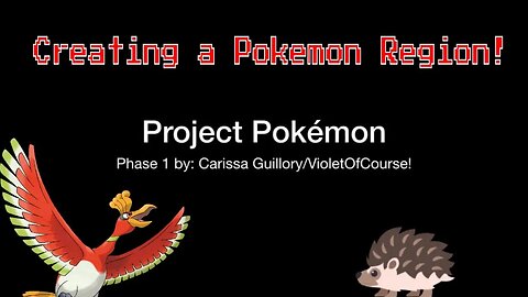 Project Pokemon Phase 1! 2020 🖌