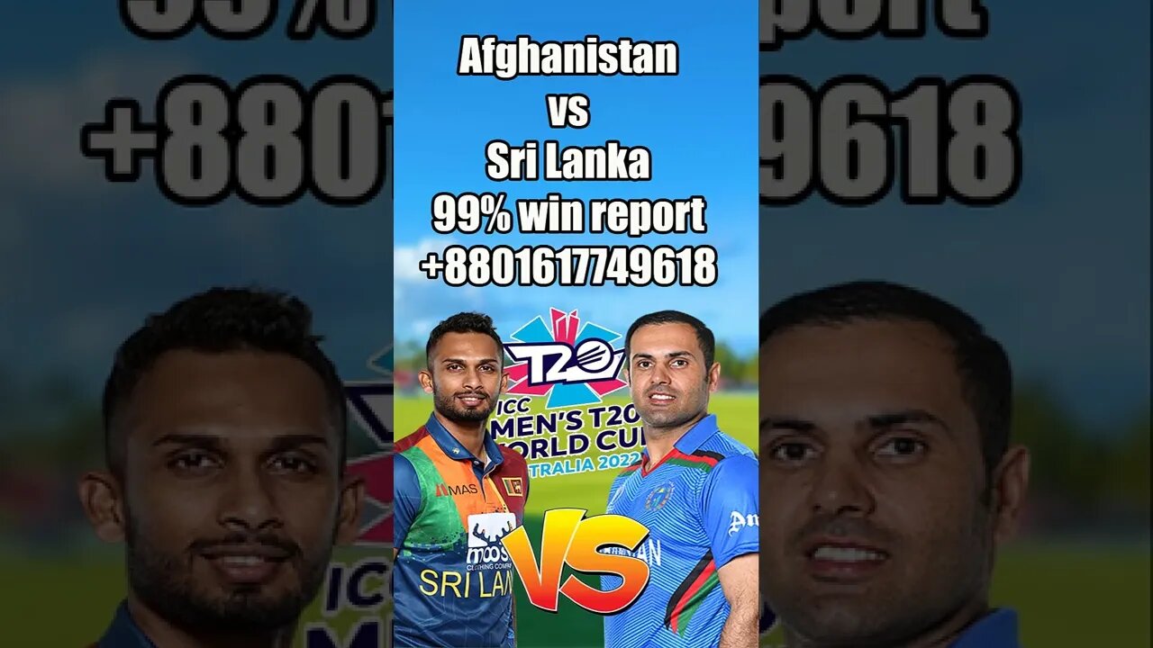 Afghanistan vs Sri Lanka, Match prediction , SL vs AFG Match prediction