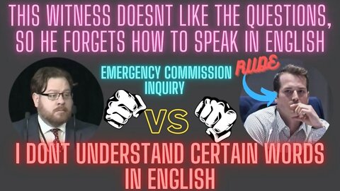 Rude Councilor suddenly forgot how to speak in English when being questioned. emergency Act