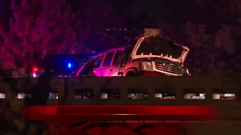 Several hurt in crash near I-496