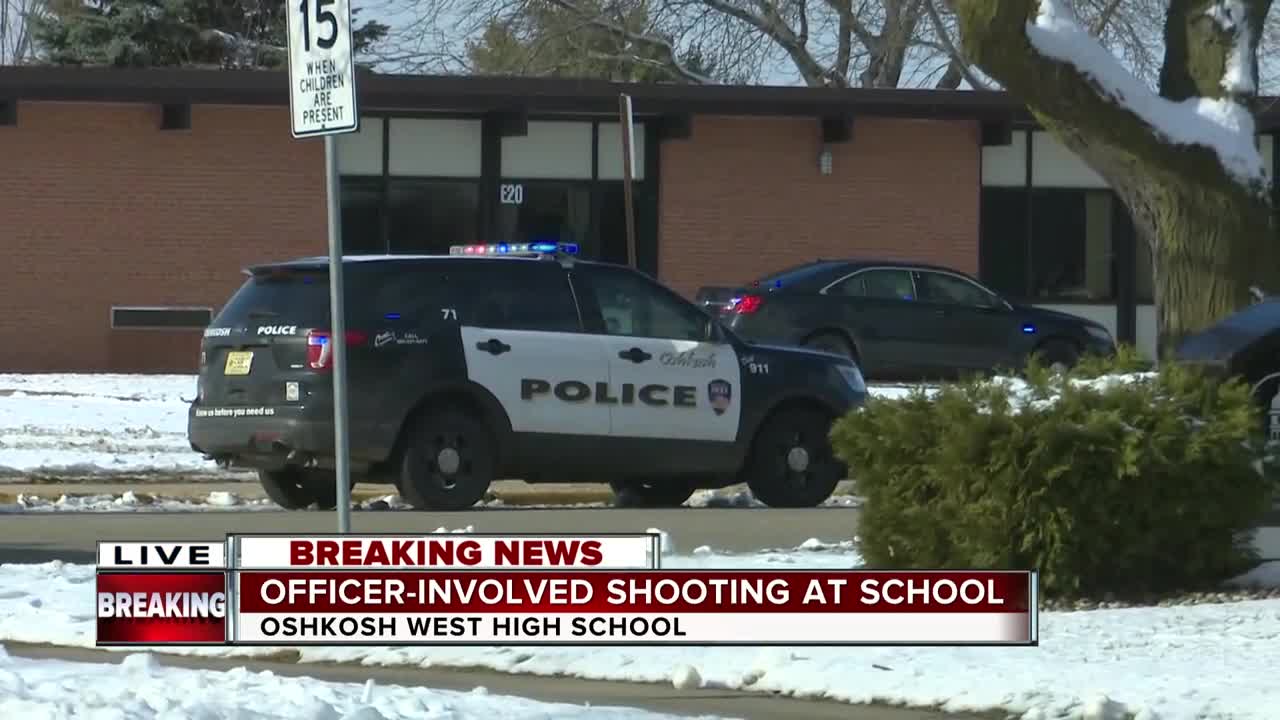 Update on officer-involved shooting at Oshkosh West High School