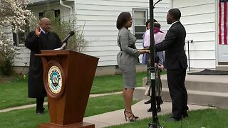 David Crowley is sworn in as County Executive