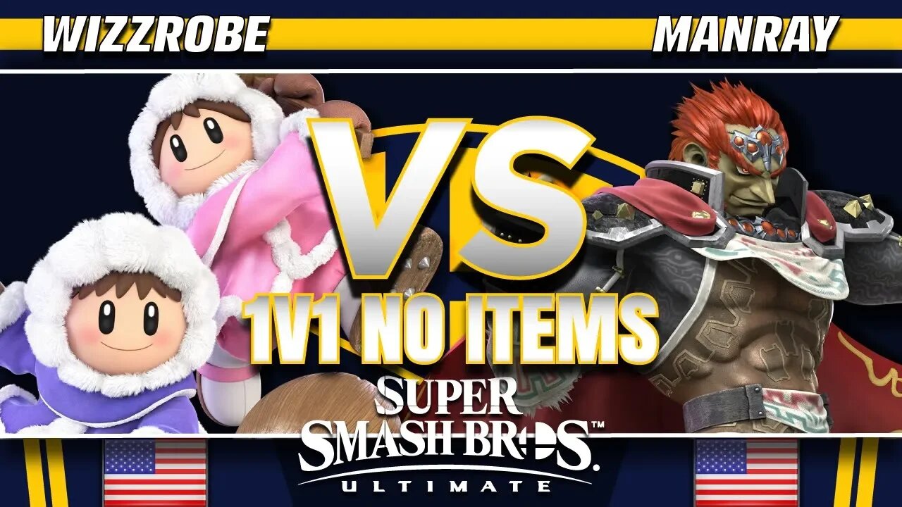 Wizzrobe (Marth/Ice Climbers) vs. ManRay (Ganondorf)