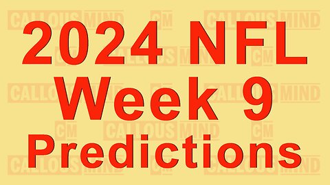 2024 National Football League Week 9 Prediction | Week 8 Review and Prediction Results