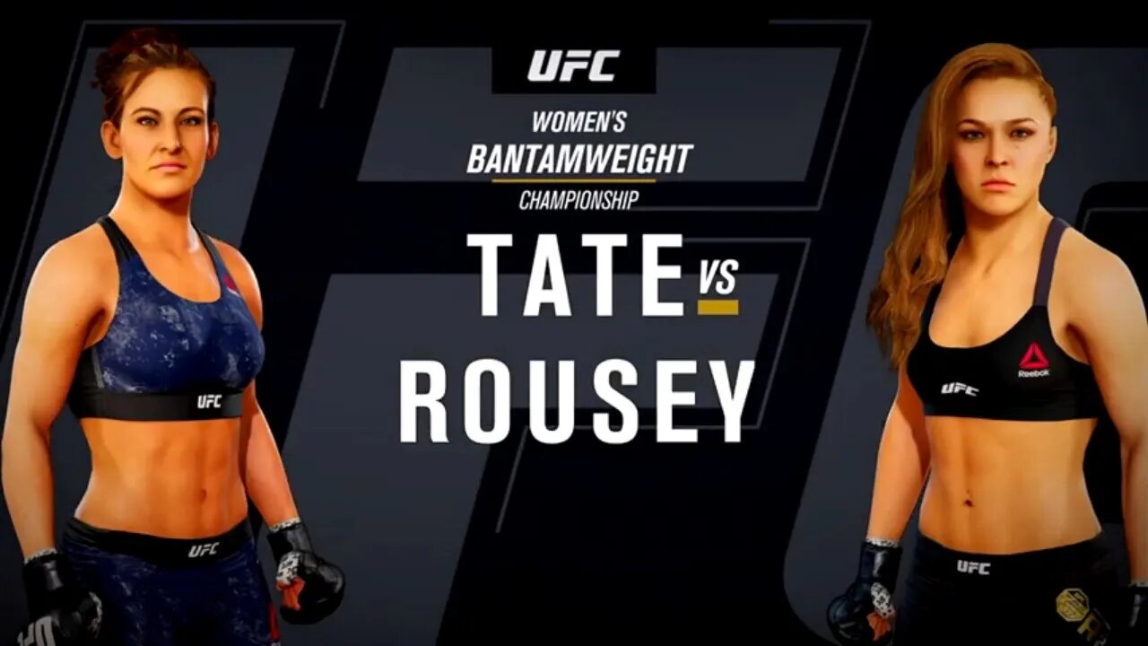 EA Sports UFC 3 Gameplay Ronda Rousey vs Miesha Tate