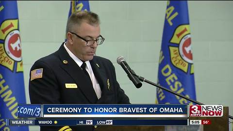 Ceremony honors Omaha firefighters