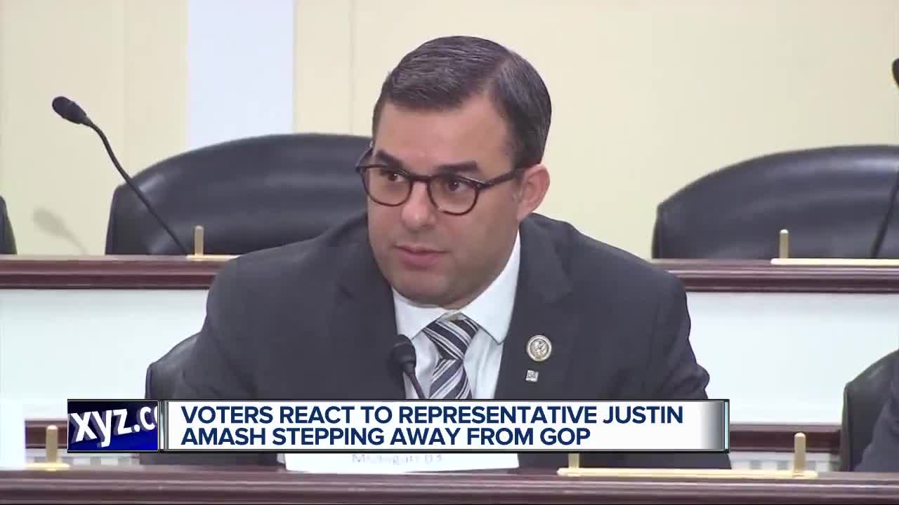 Voters react to representative Justin Amash stepping away from GOP