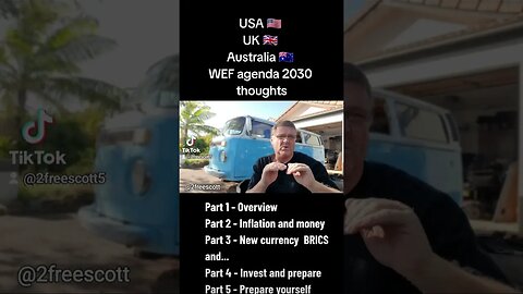 PART 1 OF 5 WEF agenda 2030 everyday thoughts to live.