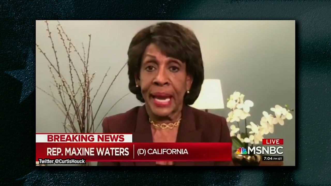 SICK: Maxine Waters Justifies NOT Working With Republicans On Stimulus Package for Hurting Americans