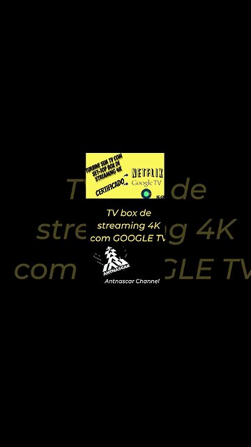 TV box de streaming 4K com GOOGLE TV