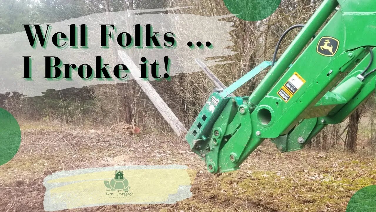 FIRE-SPARKS-ARC! WATCH How To Repair Broken Tractor Forks QUICK & EASY!