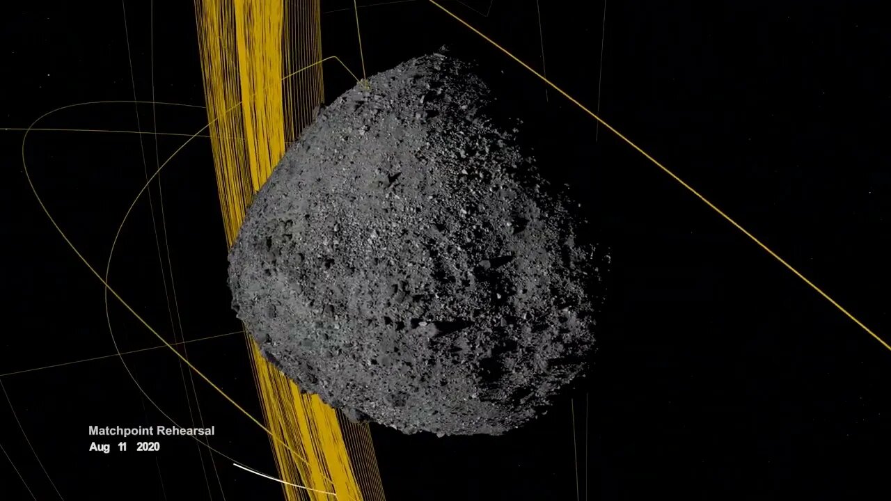 osiris rex slings orbital web around asteroid to capture sample 4k