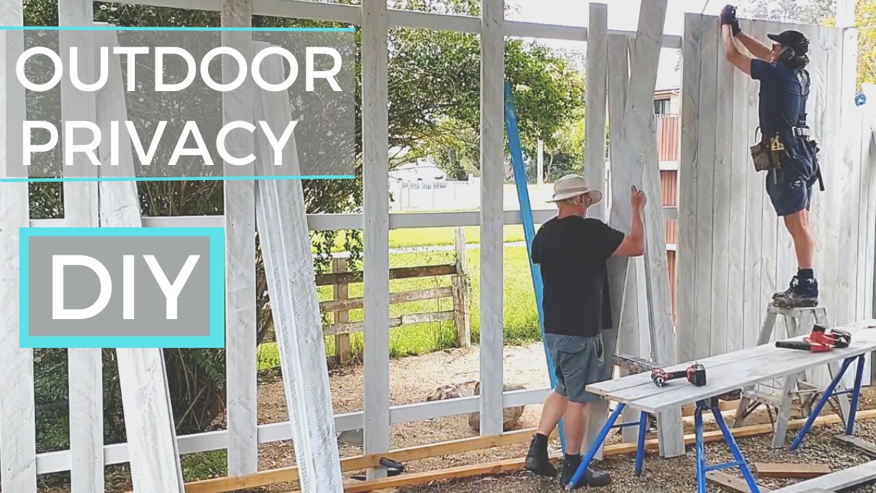 How To Build A Privacy Screen Outdoors With Existing Posts