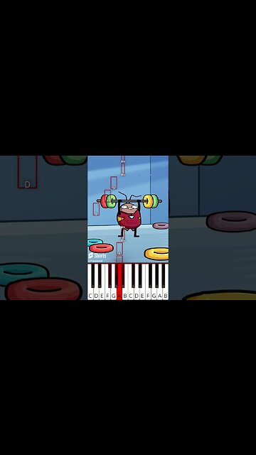 Unstoppable Funny Version (Animation Meme) (@dude.dans_) - Octave Piano Tutorial