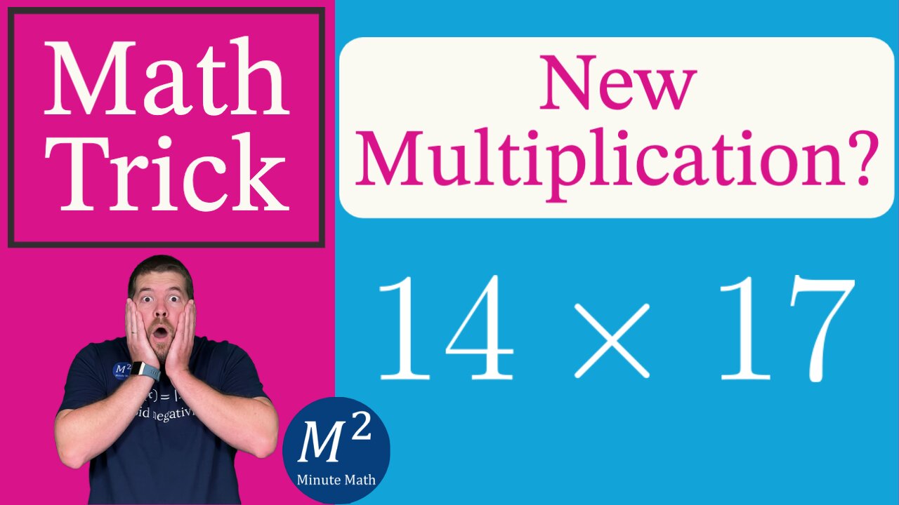 New Multiplication! 14x17 FAST! - Minute Math Tricks - Part 76 #shorts