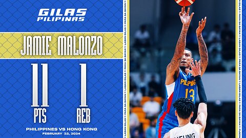 Jamie Malonzo Highlights [Philippines vs Hong Kong | Feb. 22, 2024]
