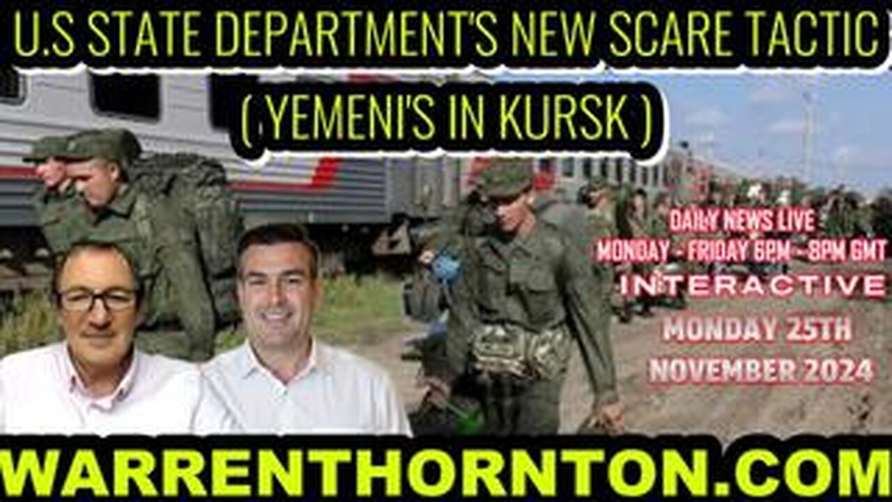 U.S STATE DEPARTMENT'S NEW SCARE TACTIC WITH WARREN THORNTON & PAUL BROOKER