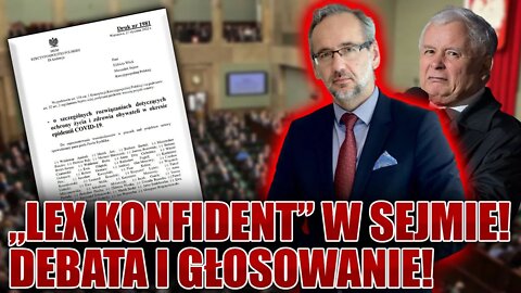 "LexKONFIDENT" w Sejmie! Debata i głosowanie \\ Polska.LIVE