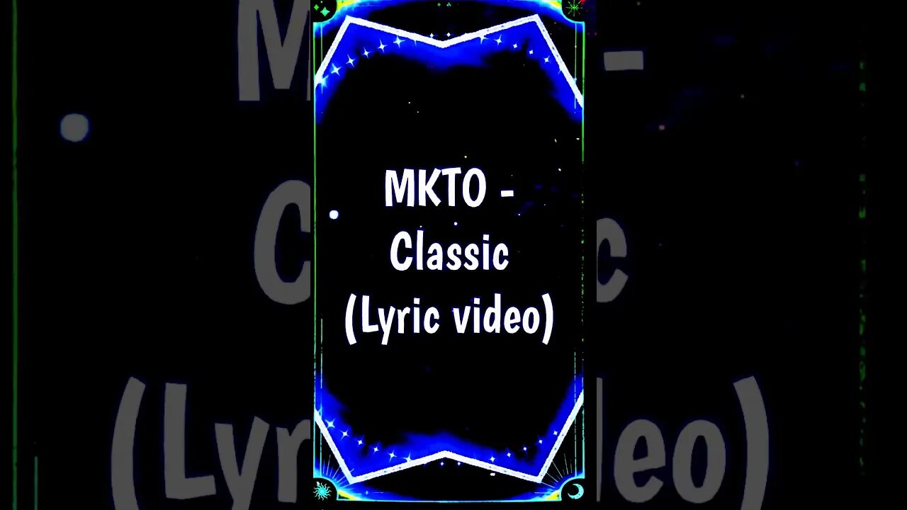 MKTO - Classic (Visualizer) #music #visualization #shorts