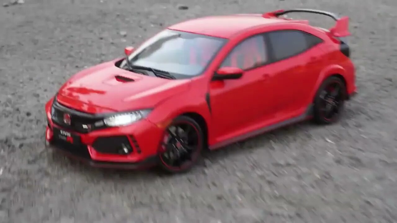 Unboxing of Honda Civic Type R 1:18 Scale (💖 Super Realistic Diecast Model)