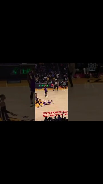 LeBron Dope IDGAF shot clock expiring Deep Logo 3 Pointer