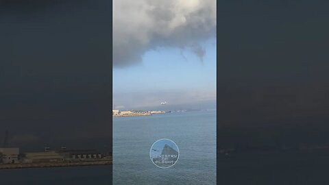 Titan Airways Landing at Gibraltar