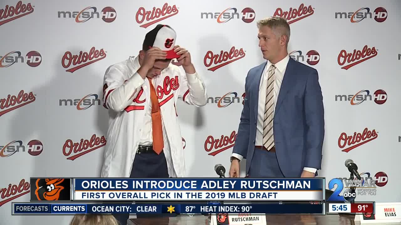 Orioles introduce top pick Adley Rutschman